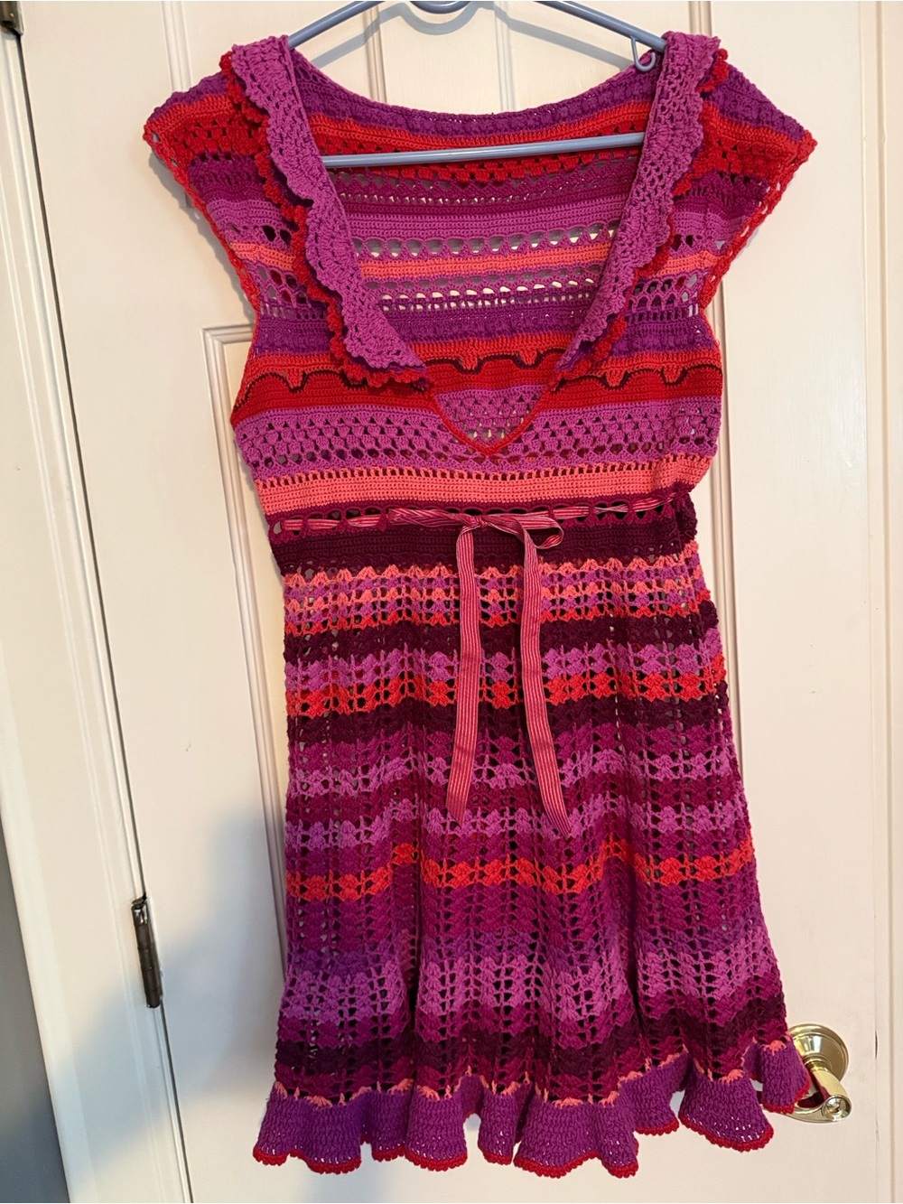 Vintage Betsy Johnson Crocheted coverup